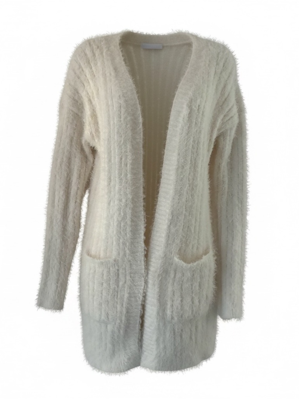 Hippie Rose Cream Fluffy Knit Pullover